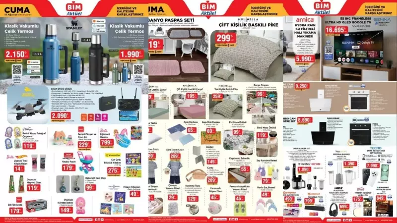 BİM'de Bu Hafta Neler Var? 12-15 Ağustos İndirimleriyle Göz Kamaştıran Ürünler!