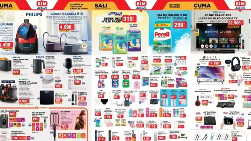 BİM'den 2-5 Eylül'de Akıl Almaz Fırsatlar! Telefondan Süpürgeye, WAG'dan Ayakkabılığa Her Şey Yok Pahasına
