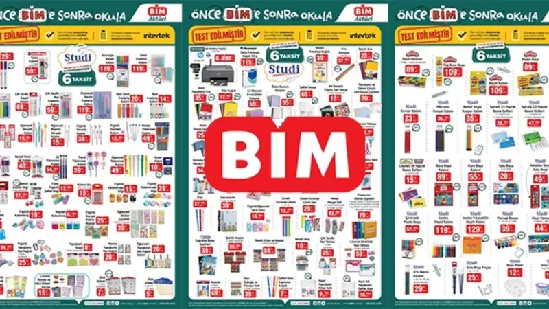 BİM'den Okul Öncesi Fırsatı: Çanta, Defter, Kalem ve Daha Fazlası İçin Aktüel Kırtasiye Kataloğu Yayında!