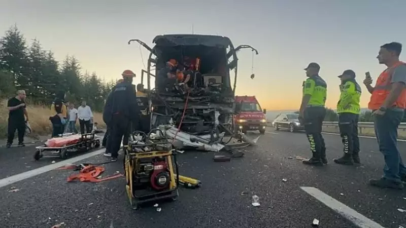 Bolu'da Korkunç Otobüs Kazası: 1 Can Kaybı, 10 Yaralı