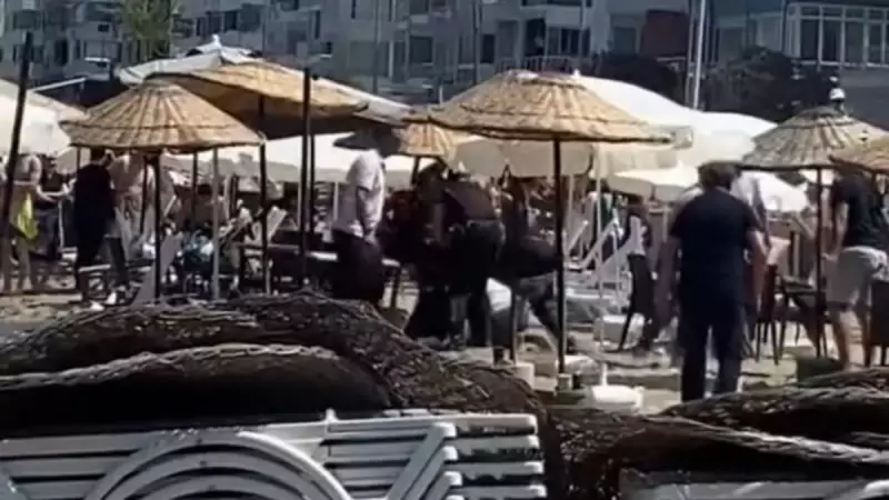 Bursa'da Halk Plajında Sezlong Kavgası: Tekmeler ve Yumruklar Havada Uçuştu!