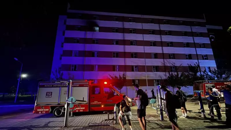 Bursa'da Öğrenci Yurdunda Çıkan Yangın Korku Dolu Anlar Yaşattı!