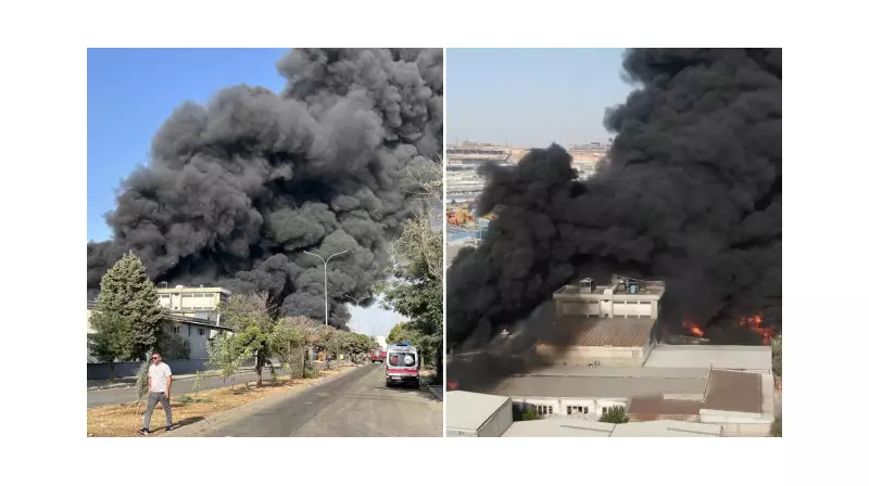 Büyük Tehlike! Geri Dönüşüm Fabrikasındaki Yangın Halı Fabrikasına Sıçradı