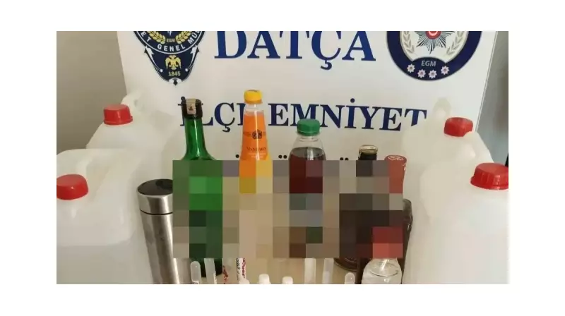 Datça'da Gece Yarısı Baskını! Kaçak Alkole Büyük Darbe