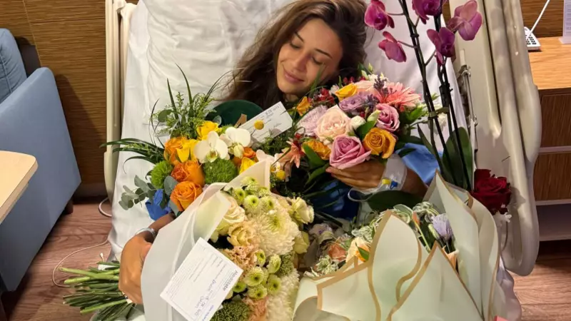 Devrim Özkan'ın Morali Hastane Odasında Çiçeklerle Yerine Geldi!