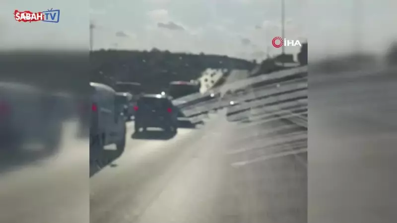 Düğün Konvoyunda Tehlike Saçan Görüntüler! Kameralara Böyle Yansıdı