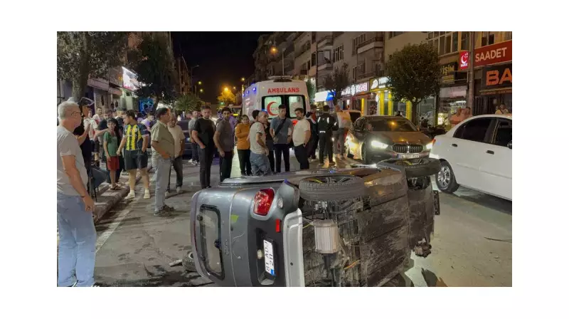 Elektrikli Araç ile Motosiklet Kafa Kafaya Çarpıştı: Sürücüler Havada Uçuştu!