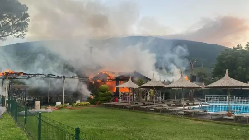 Erdek'te Otel Yangını: Panik Anları ve Kahraman Müdahaleler