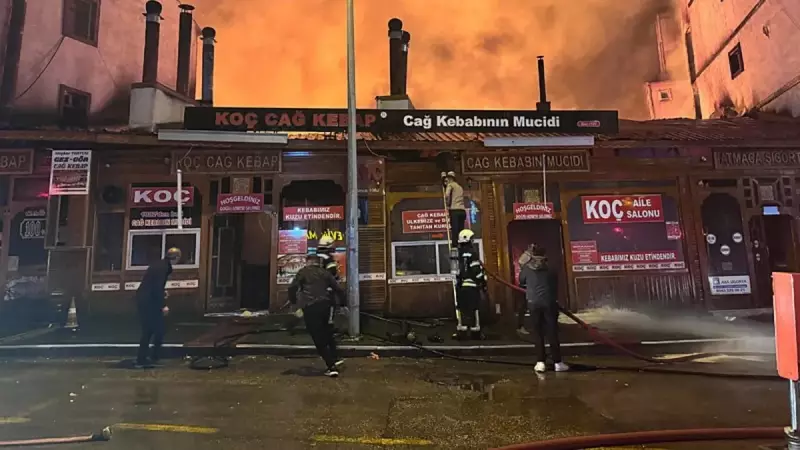 Erzurum'da Büyük Yangın Felaketi: Çok Sayıda İş Yeri ve Bina Alevlere Teslim Oldu!