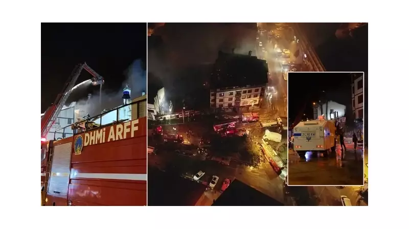 Erzurum'da Korkutan Yangın: Çağ Kebapçısı'nda Çıkan Alevler 2.5 Saatte Kontrol Altına Alındı!