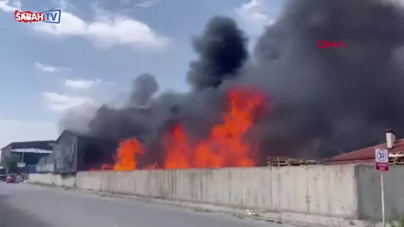 Eskişehir'deki Fabrika Yangını Korku Dolu Anlar Yaşattı: Alevler 2 Fabrikaya Daha Sıçradı!