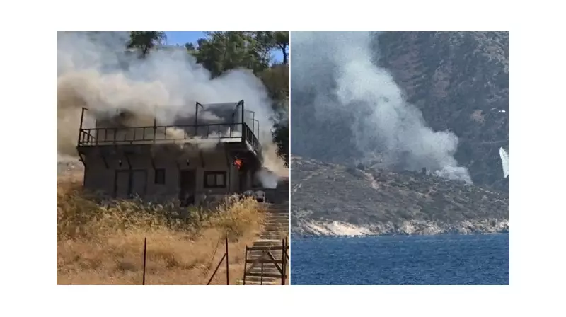 Evde Çıkan Yangın Ormana Sıçramadan Son Anda Kontrol Altına Alındı!