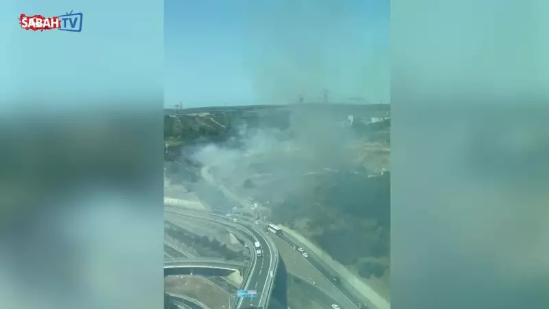 Eyüpsultan'da Çıkan Yangın TEM Otoyolunu Duman Altına Aldı! İşte Detaylar