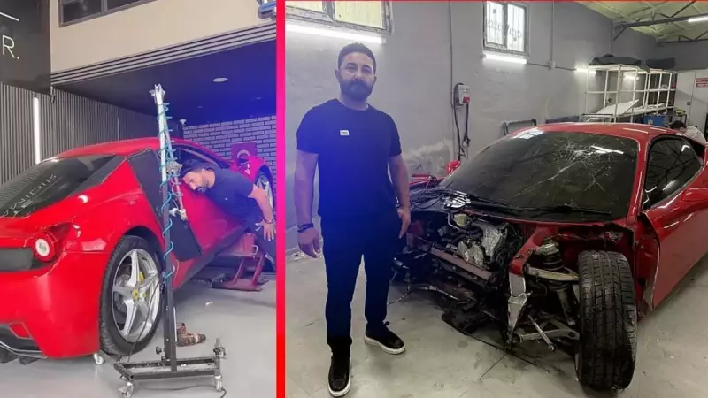 Ferrari Sahibine Felaket Getirdi! Tamirci Test Sürüşünde Lüks Araç Parçalandı, Şimdi Futbolcu Satın Aldı