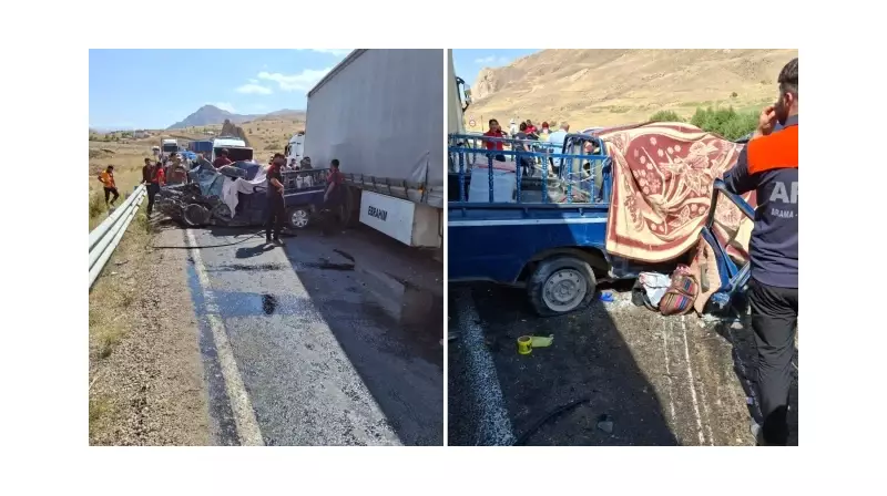 Hakkari'de Feci Kaza: Tır ile Kamyonet Çarpıştı! 4 Can Yitti, 2 Yaralı