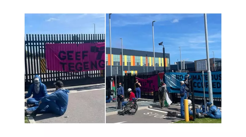 Hollandalı Aktivistlerden Çarpıcı Eylem: Microsoft'un İsrail İçin Depoladığı Verilere Dikkat Çektiler!