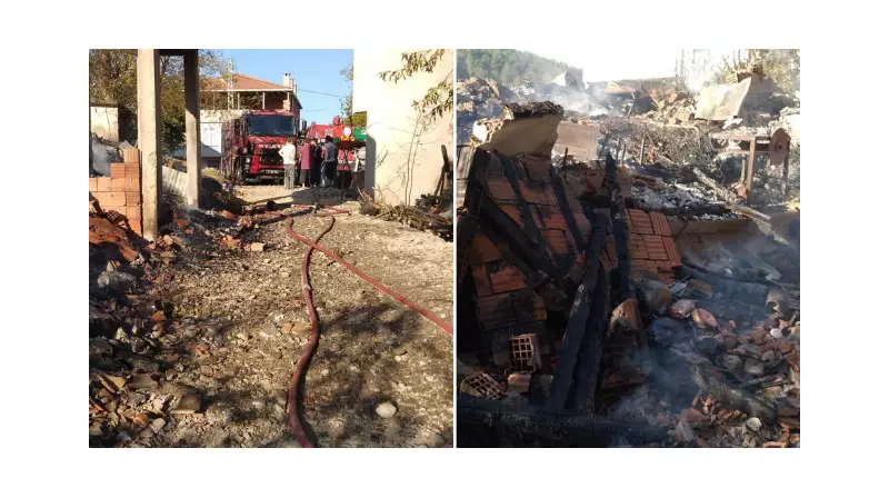 Kastamonu'da Tarihi Ahşap Ev Alevlere Teslim Oldu: Kuleye Dönüştü!