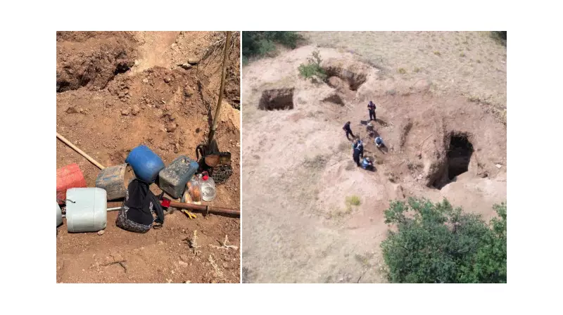 Kayseri'de Drone ile Yakalanan Kaçak Kazıcılar: 4 Şüpheli Suçüstü!