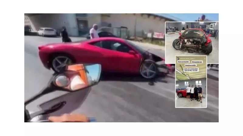 Kaza Geçiren Ferrari'yi Futbolcu Kapış Kapış Aldı! İşte Akıllara Durgunluk Veren Fiyatı