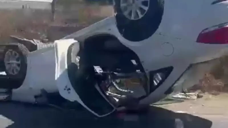 Kocaeli'de Feci Trafik Kazası: Araç Takla Attı, 1 Kişi Hayatını Kaybetti