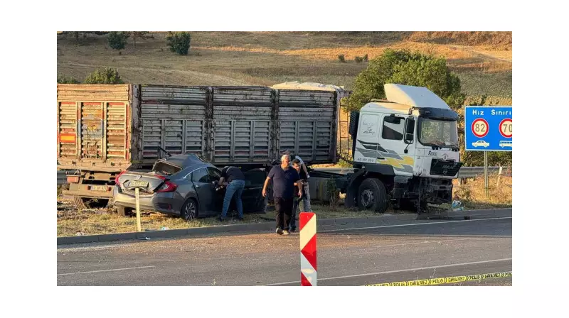 Korkunç Kaza: TIR ile Otomobil Çarpıştı, Sürücü Hayatını Kaybetti!
