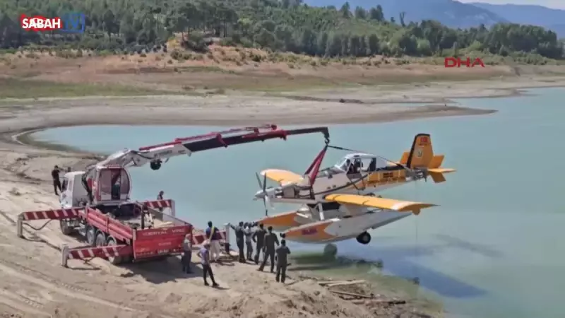 Kırım'a Düşen Yangın Söndürme Uçağı Mucizevi Şekilde Kurtarıldı! İşte O Anlar
