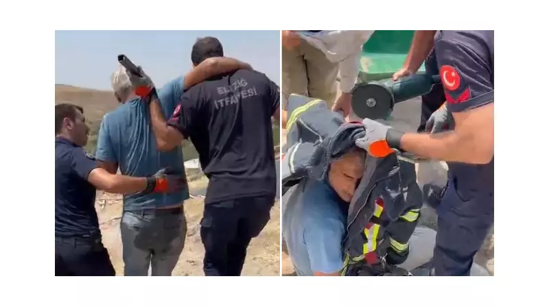 Kulağına Demir Profil Saplanan Genç, Acil Ameliyata Alındı!