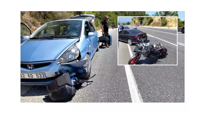 Manavgat'ta Zincirleme Kaza: 4 Araç Birbirine Girdi!