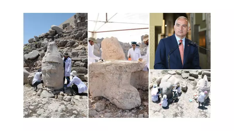 Nemrut Dağı Heykelleri Nano Teknoloji ile Hayat Buldu! Bakanlık Tarihi Bir İlke İmza Attı