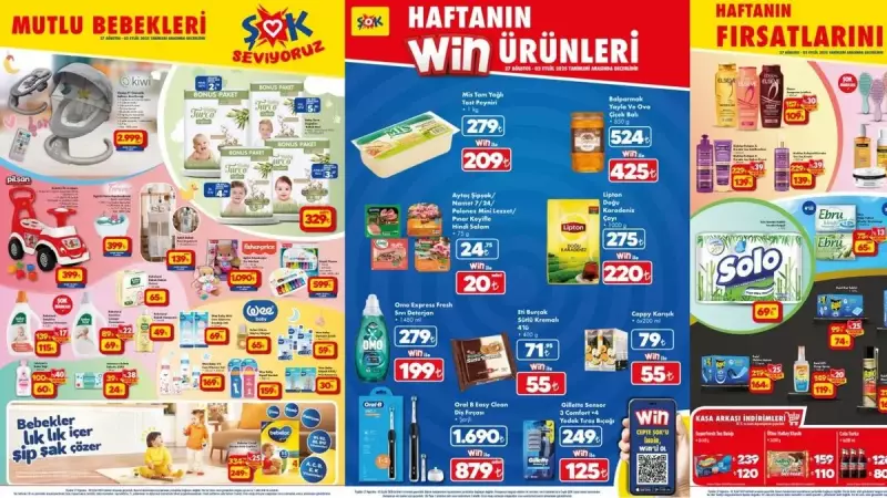 Şok Market'te Sepetler Dolacak! 27 Ağustos - 2 Eylül İndirimleri ve Aktüel Ürünler Listesi