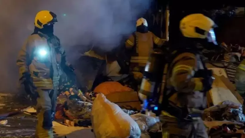 Çorap Üretim Atölyesinde Feci Yangın: Her Şey Kül Oldu!