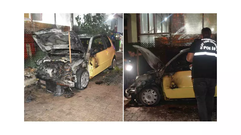 Ordu'da Tamir İçin Bırakılan Araç Karanlık Eller Tarafından Kundaklandı!