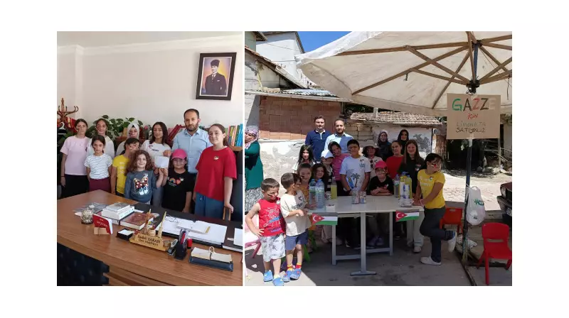 Çorumlu Çocukların Filistin'e Uzanan Yardım Eli: Limonata Satıp 10 Bin 660 Lira Bağışladılar!