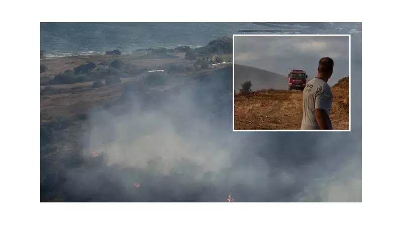 Pasa Limanı Adası'nda Sabahın Köründe Başlayan Yangın Rüzgârın Etkisiyle Korkunç Bir Hal Aldı!