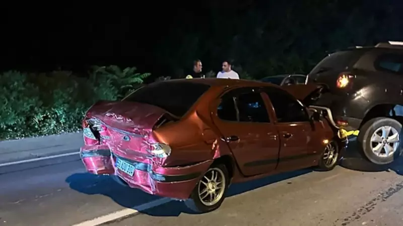 Rize'de Feci Zincirleme Kaza! 4 Araç Birbirine Girdi, 5 Yaralı