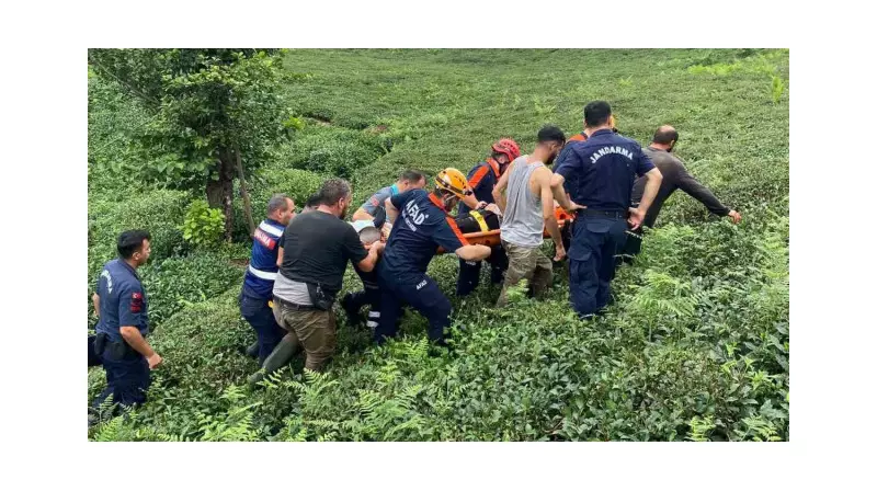 Rize'de İlkel Teleferik Korku Dolu Anlar Yaşattı: Kadın Yaralandı!