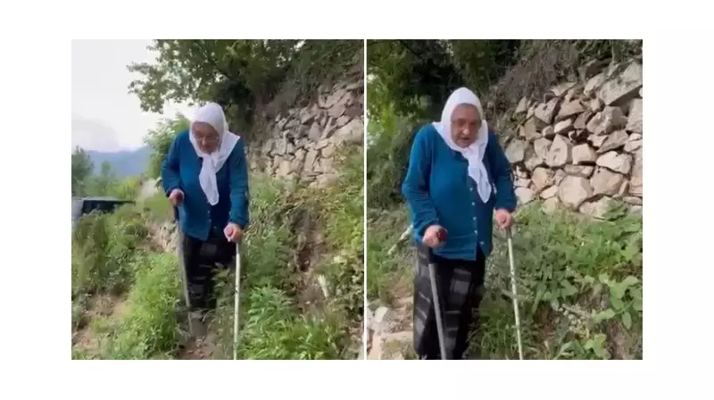 Rize'deki Yaşlı Kadının Zorlu Mücadelesi: Patika Yol İçin Yardım Çağrısı!