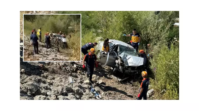 Sivas'ta Korkunç Trafik Kazası: Araç Dere Yatağına Uçtu, 2 Can Gitti!