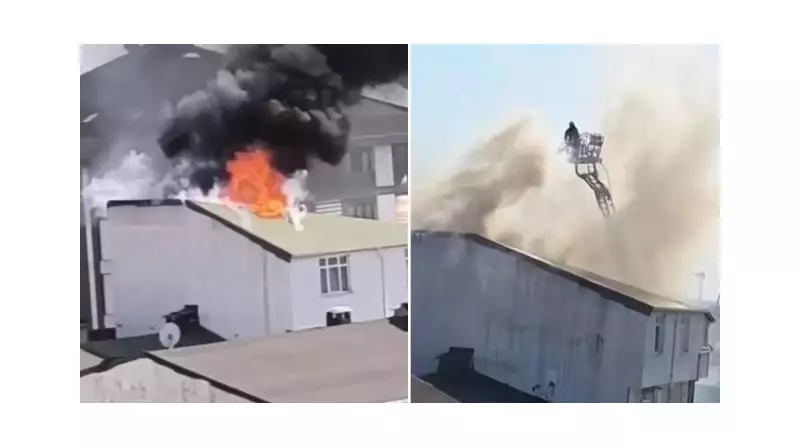 İstanbul'da 5 Katlı Binada Çıkan Yangın Korku Dolu Anlar Yaşattı! İşte O Anlar