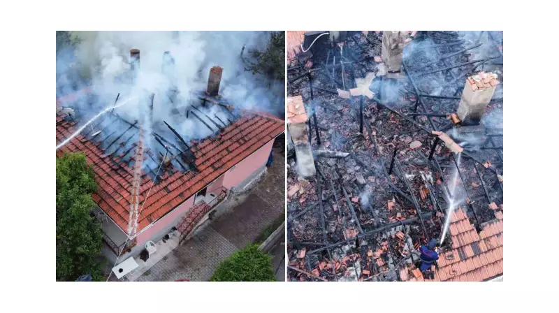 Tandır Ateşi Evin Çatısına Sıçradı: Felaketin Eşiğinden Dönüldü!