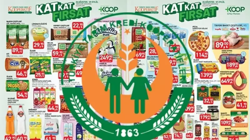 Tarım Kredi 1 Eylül'e Kadar Süper Fırsatları Kaçırmayın! Çaydan Sucuğa, Zeytinyağından Peynire İnanılmaz İndirimler