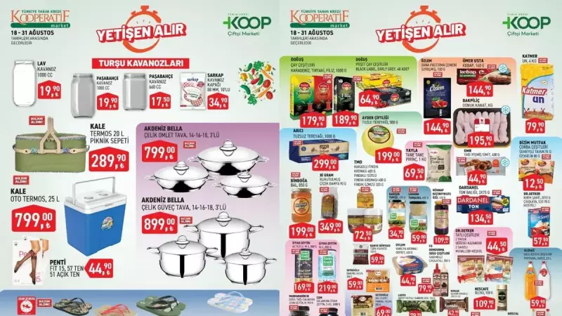 Tarım Kredi'de Fırsat Geçidi! 20-31 Ağustos İndirimleriyle Evin Eksikleri Tamamlanıyor