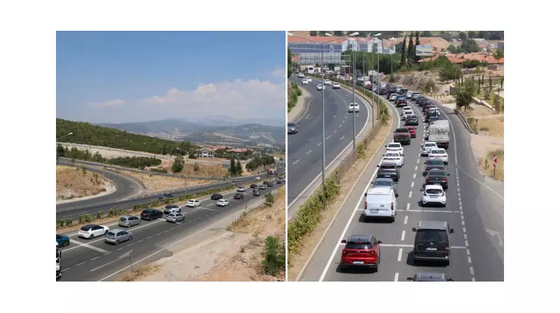 Tatilciler Yollarda: Denizli-Aydın Kavşağında Trafik Felç Oldu!