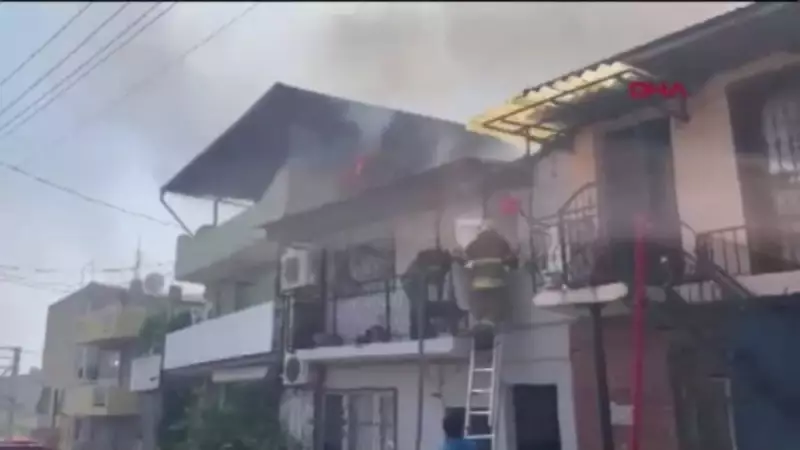 İzmir'de Başlayan Yangın İki Eve Daha Sıçradı: Ekipler Seferber Oldu!