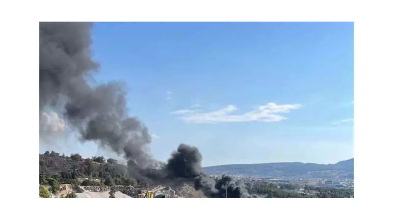 İzmir'deki Katı Atık Merkezi'nde Çıkan Yangın Kısa Sürede Kontrol Altına Alındı!