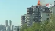 Ankara'da 12 Katlı Binada Çıkan Yangın Korku Dolu Anlar Yaşattı! İşte Detaylar