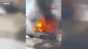 D-100 Karayolu'nda Minibüs Alev Alev! Avcılar'da Korkutan Yangın