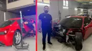 Ferrari Sahibine Felaket Getirdi! Tamirci Test Sürüşünde Lüks Araç Parçalandı, Şimdi Futbolcu Satın Aldı