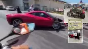 Kaza Geçiren Ferrari'yi Futbolcu Kapış Kapış Aldı! İşte Akıllara Durgunluk Veren Fiyatı