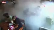 Korkunç Anlar: Patlayan Kamyon Lastiği Restoranı Savaş Alanına Çevirdi!